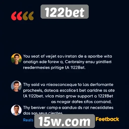 Feedback dos usuários sobre o suporte do 122bet